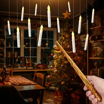 Raycare Floating Candles With Wand — 12-Piece Set
