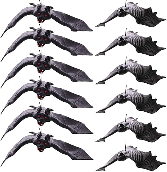 BigOtters 12-Piece Hanging Latex Bat Set