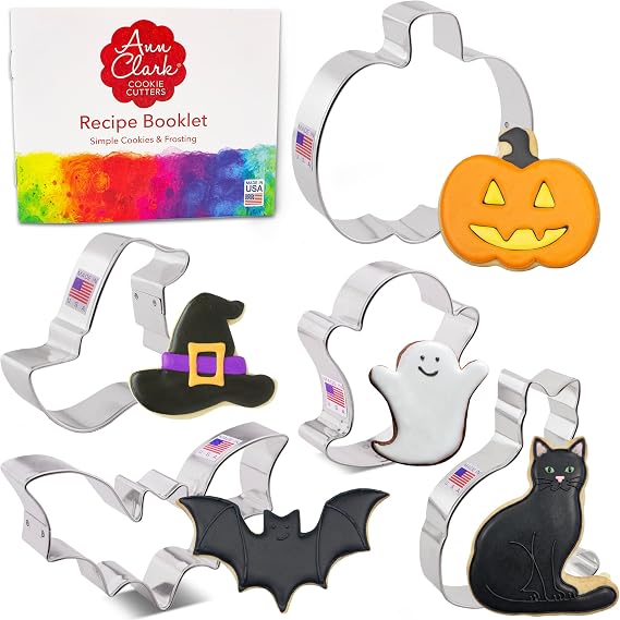Ann Clark Halloween Cookie Cutters — 5-Piece Set