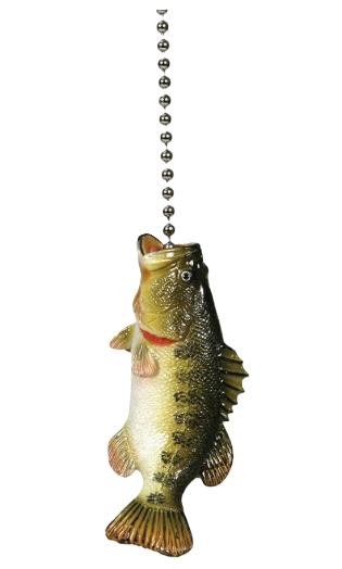 Large Mouth Bass Ceiling Fan Pull Chain