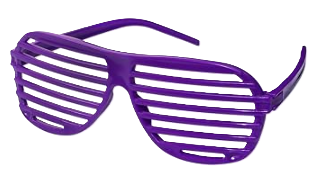 80s Neon Shutter Glasses