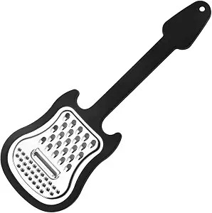 Guitar-Shaped Cheese Grater · Black