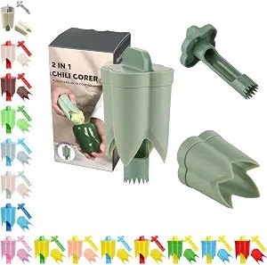 2-in-1 Pepper Corer · Green