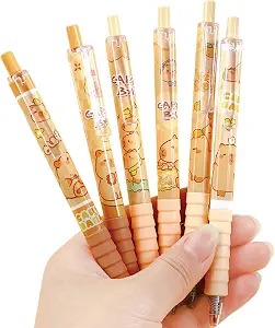 Capybara Gel Pens · Set of 6