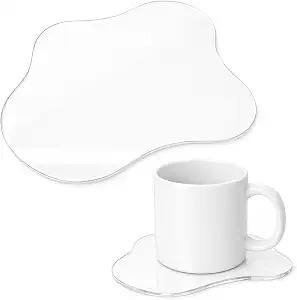Clear Cloud-Shaped Acrylic Coaster